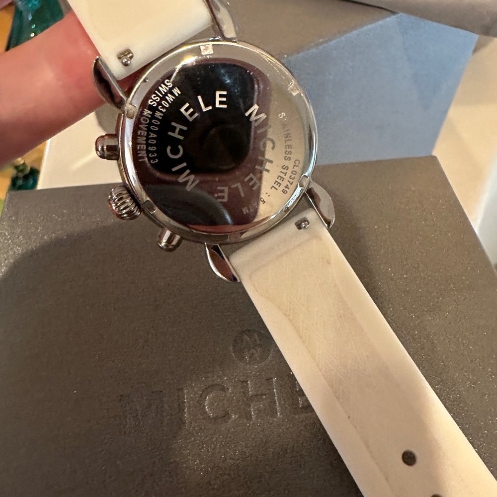 Michele Rainbow Face Watch with extra band and original packaging - Picture 4 of 7
